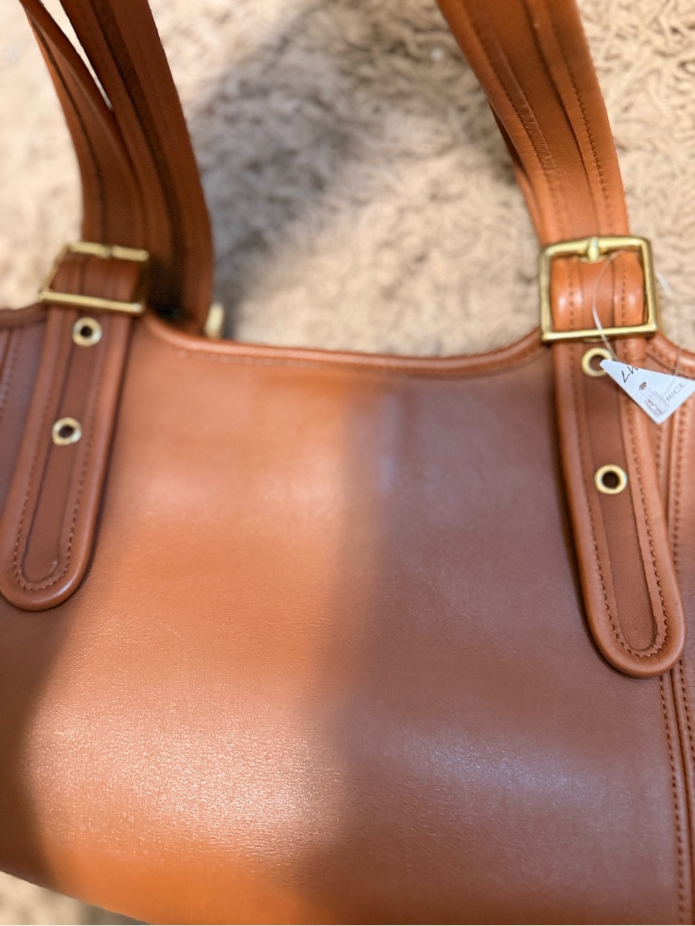 Coach Brown Leather Tote Bag - Picture 15 of 16